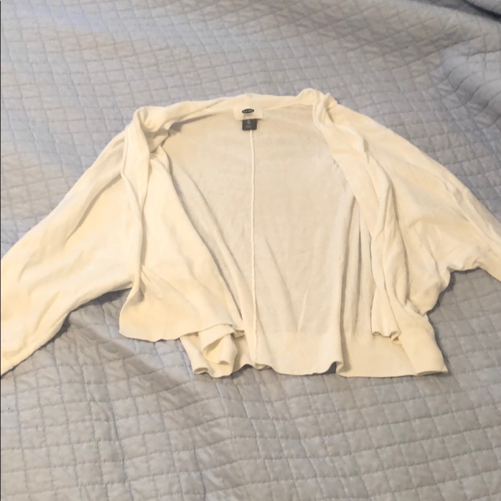 Old Navy White Cardigan